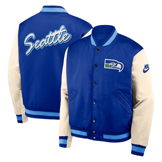 Seattle Seahawks Nike Legacy Bomber Jacket M
