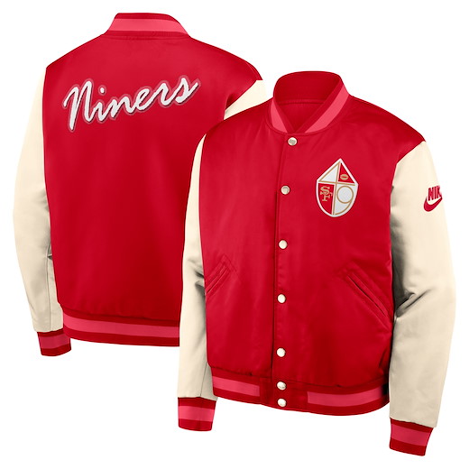 San Francisco 49ers Nike Legacy Bomber Jacket L