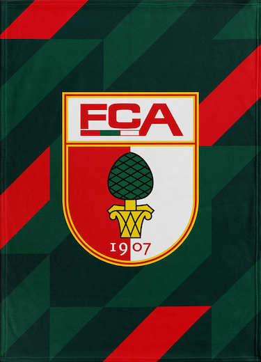 FC Augsburg Fleecedecke Pattern 150x200cm