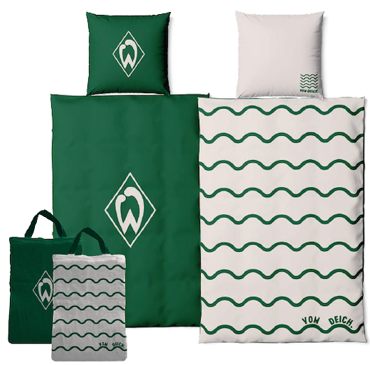 SV Werder Bremen GOTS Wendebettwäsche  135x200 + 80x80cm