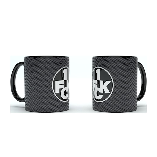 FCK Tasse Prag Carbon Logo schwarz 