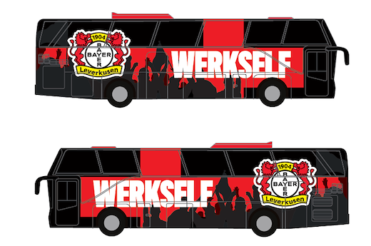 Bayer 04 Leverkusen Mannschaftsbus  