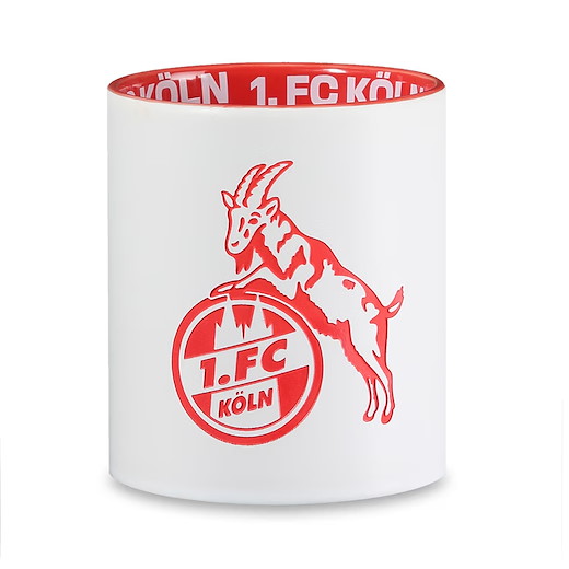 1. FC Köln Tasse "Prägung" weiß 