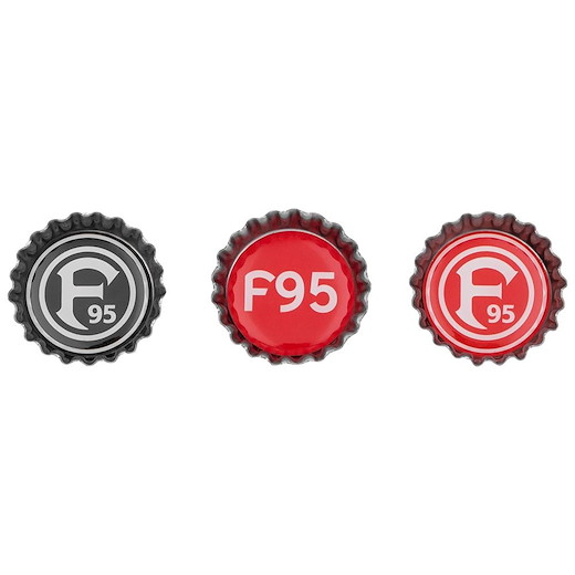 Fortuna Düsseldorf Magnet Kronkorken 3er-Set 