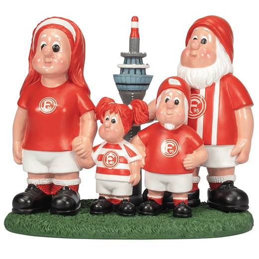 Fortuna Düsseldorf Gartenzwerg "Familie" Groß