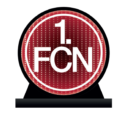 1. FC Nürnberg LED-Logo Aufsteller 