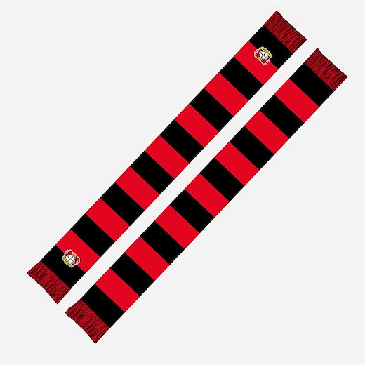 Bayer 04 Leverkusen Schal Blockstreifen Sticklogo 