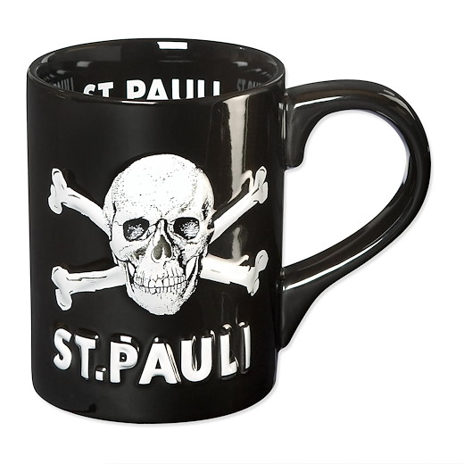 FC St. Pauli Kaffeebecher Totenkopf 3D 