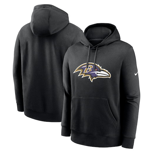 Baltimore Ravens Nike Club Logo Hoodie M