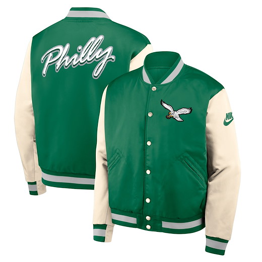Philadelphia Eagles Nike Legacy Bomber Jacket M