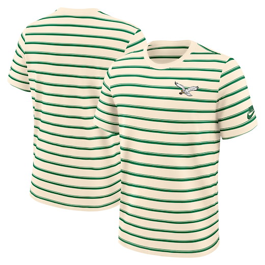 Philadelphia Eagles Nike Rewind Club Striped Tee L