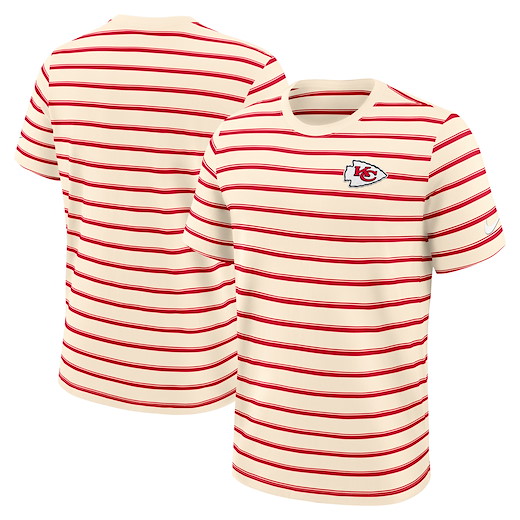 Kansas City Chiefs Nike Rewind Club Striped Tee S