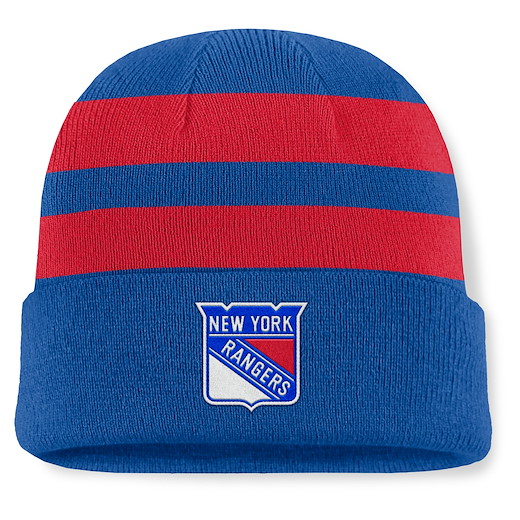 New York Rangers Swipe Cuffed Beanie OneSize