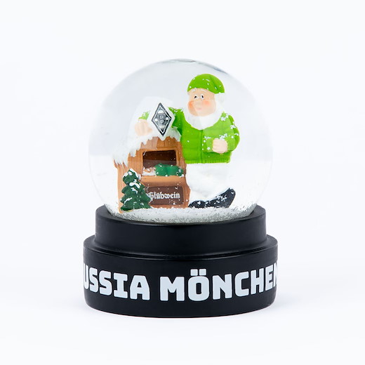 Borussia M´Gladbach Schneekugel "Weihnachtszwerg" 