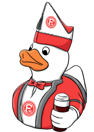 Fortuna Düsseldorf Badeente Karneval 