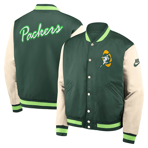 Green Bay Packers Nike Legacy Bomber Jacket S