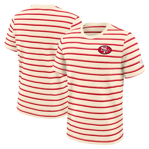 San Francisco 49ers Nike Rewind Club Striped Tee 2XL