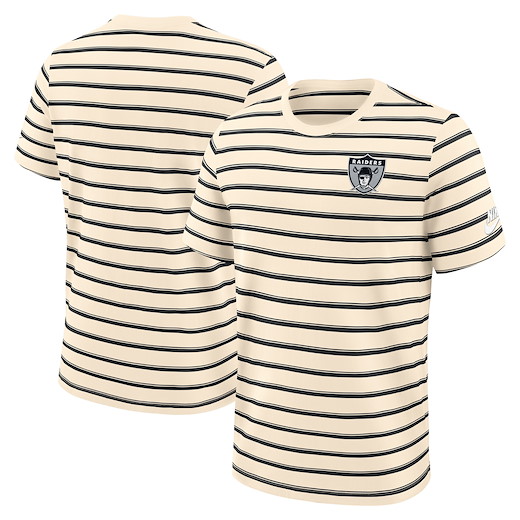Las Vegas Raiders Nike Rewind Club Striped Tee S