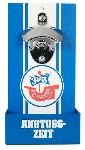 Hansa Rostock Wandflaschenöffner "Anstoßzeit" 