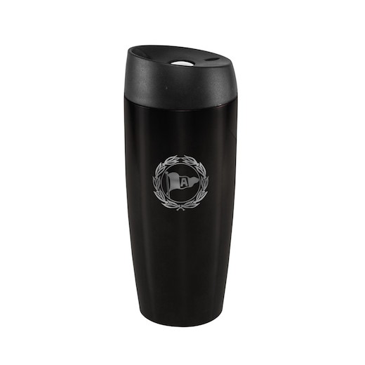 Arminia Bielefeld Thermobecher Logo schwarz 