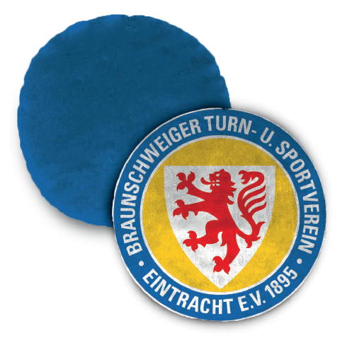 Eintracht Braunschweig Kissen Logo rund  45x45cm