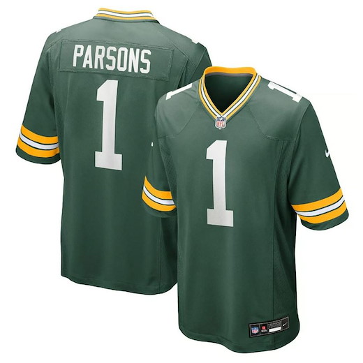 Green Bay Packers Nike Home Jersey Parsons 11 M