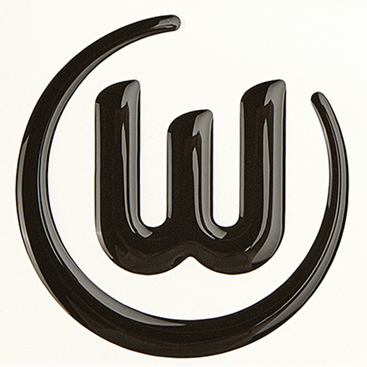 VfL Wolfsburg Autoaufkleber schwarz 3D-Logo 