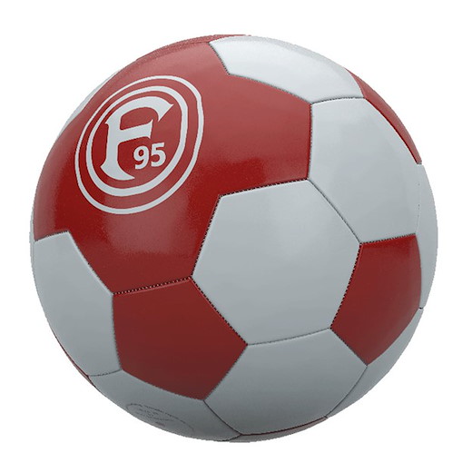 Fortuna Düsseldorf Fortuna Ball rot-weiß 5