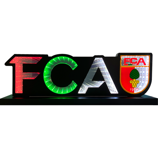 FC Augsburg FCA-Mirror LED Licht 30x6x10cm