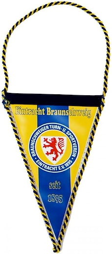 Eintracht Braunschweig Miniwimpel Streifen 