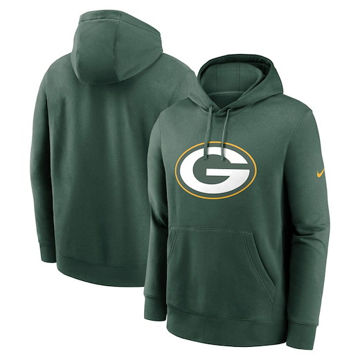 Green Bay Packers Nike Club Logo Hoodie S