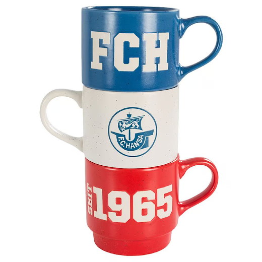 Hansa Rostock Stapeltassen 3er-Set 