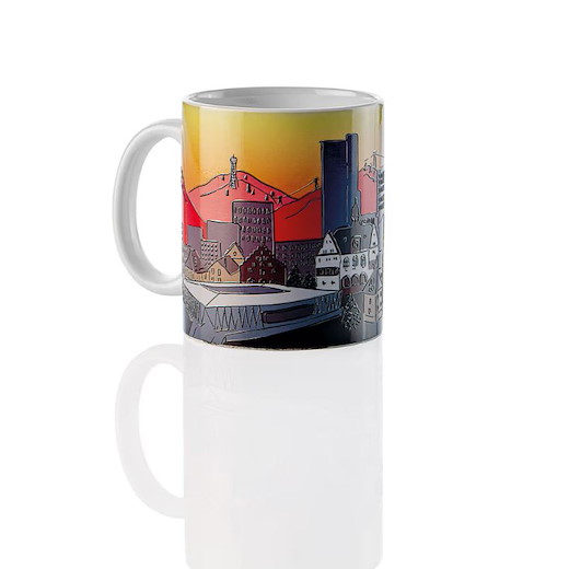 SC Freiburg Tasse "Skyline geprägt" 