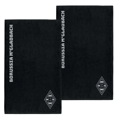 Borussia M´Gladbach Gästehandtuch Set "black" 