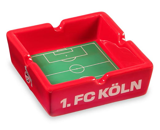 1. FC Köln Aschenbecher "1. FC Köln" rot 