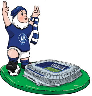 Karlsruher SC Gartenzwerg Stadion Groß