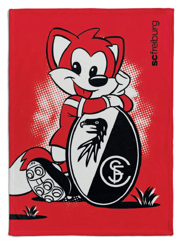 SC Freiburg Kinder Flanellfleecedecke 