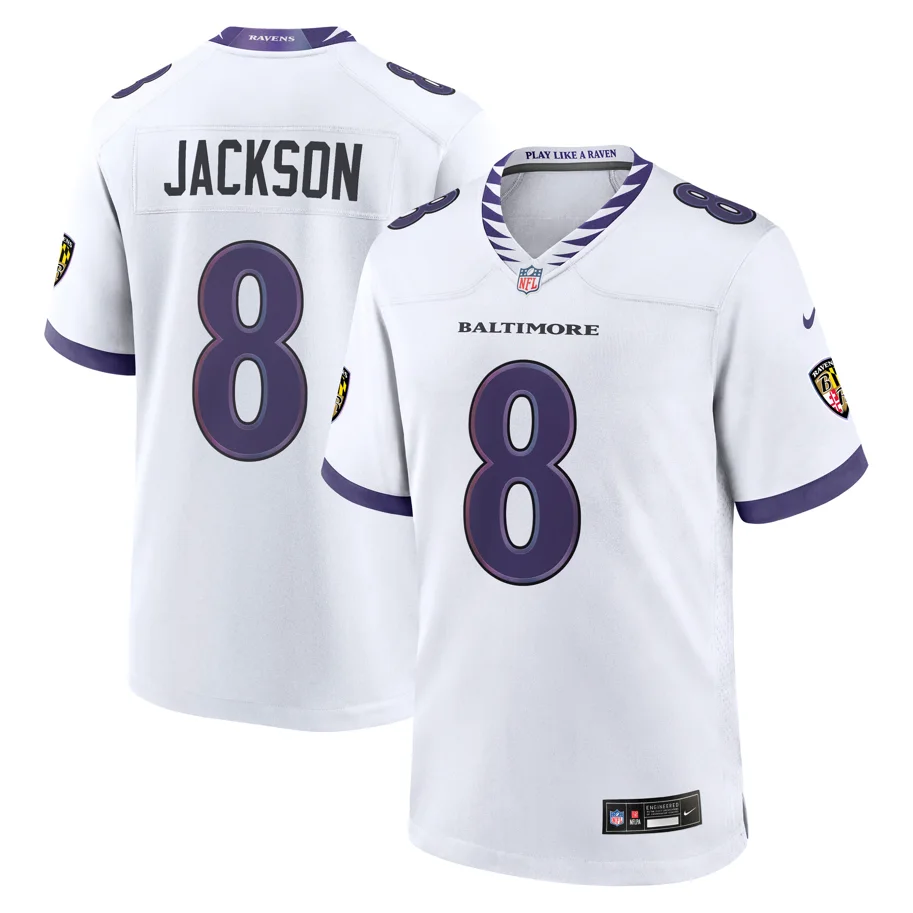 Baltimore Ravens Nike Road Jersey Jackson 8 XL