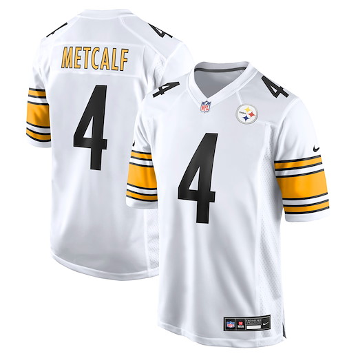 Pittsburgh Steelers Nike Road Jersey Metcalf 4 M